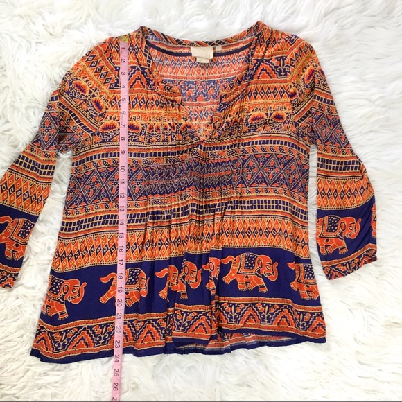 Anthropologie Vanessa Virginia Mahdia Elephant Top - Picture 6 of 10